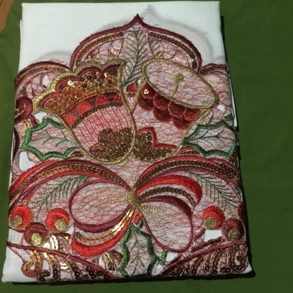 3PC Sequin Embroidery Curtain Set - Picture 3 of 3